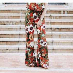 BNWT Show Me Your Mumu Eli Wide Leg Pants Tea Garden